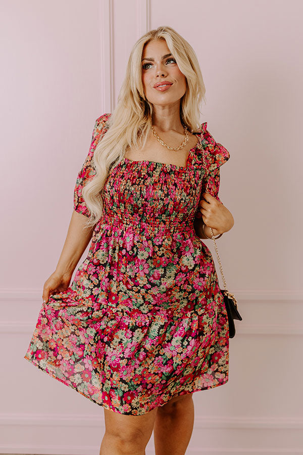 Premium Must Be A Dream Floral Mini Dress for Curves - Ultimate Style Upgrade