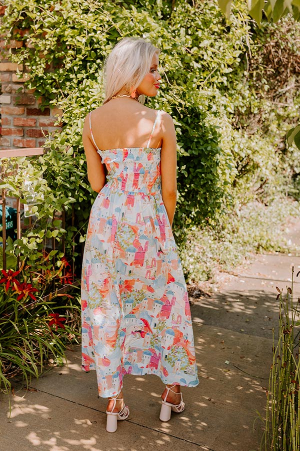Premium Shine The Light Smocked Midi Dress