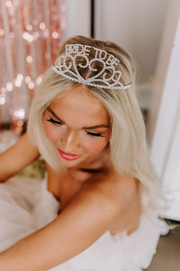 Ultimate Bride-To-Be Rhinestone Heart Tiara - Sparkle Like a Star