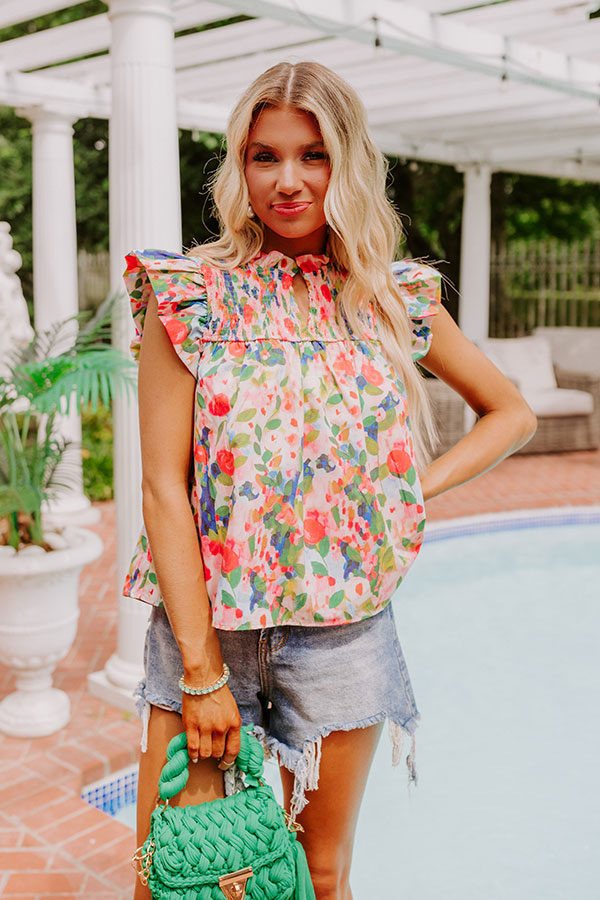 Premium Sweet Smile Floral Shift Top - Ultimate Summer Style