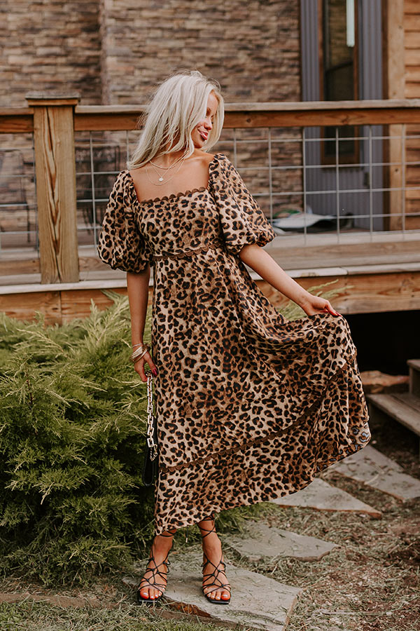 Ultimate Leopard Print Midi Dress