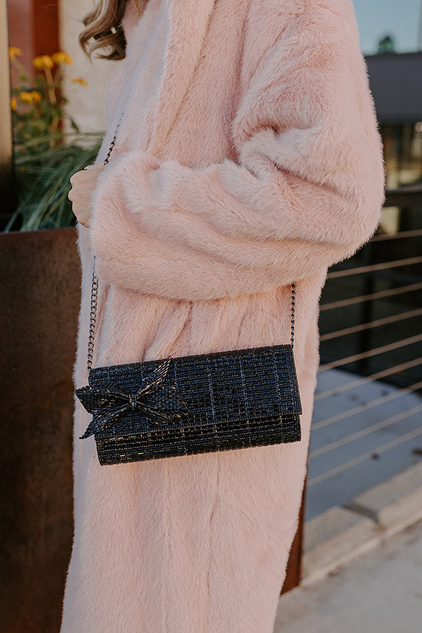 Ultimate Glam Rhinestone Clutch - Black
