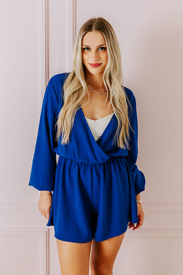 Premium Royal Blue Romper - Ultimate Summer Style