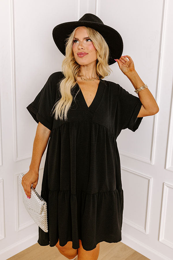 Ultimate Cool Cruise Shift Dress - Black Curves Edition