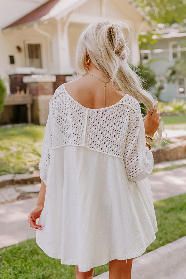 Boho Chic High-Low Hem Knit Top