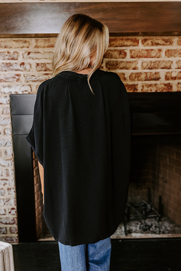 Ultimate Decadence Black Button-Up Shirt