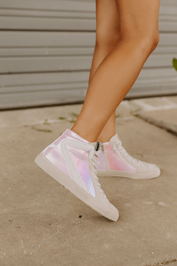 Premium Daphne Vintage Metallic Sneaker - Ultimate Comfort & Style