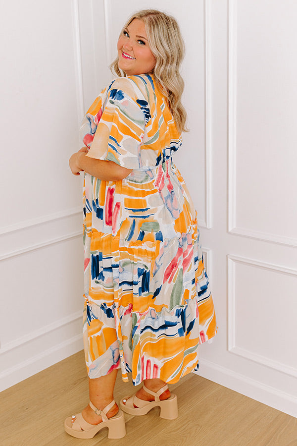 Premium Sunny In San Fran Midi Dress