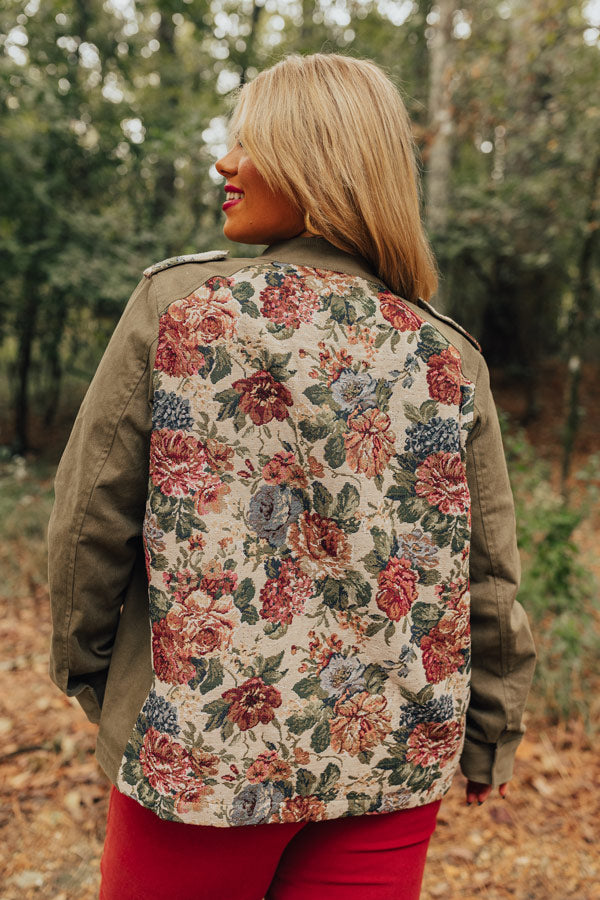 Ultimate Floral Jacquard Jacket - Curves Collection