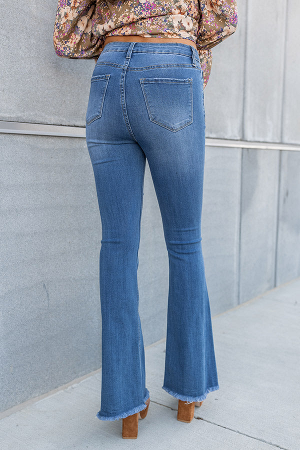 Ultimate Patisserie High Waist Distressed Flare Jeans