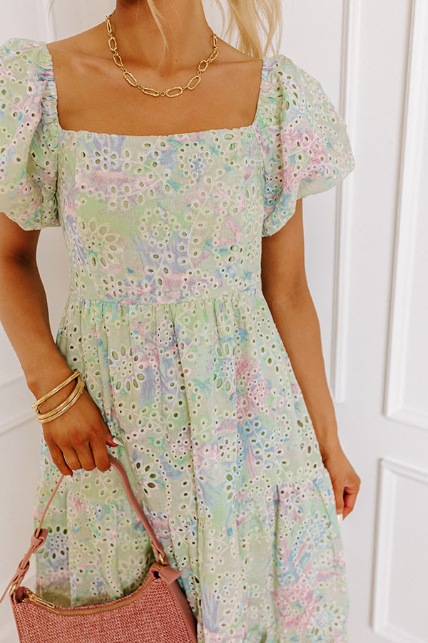 Ultimate Soft Smiles Eyelet Maxi Dress