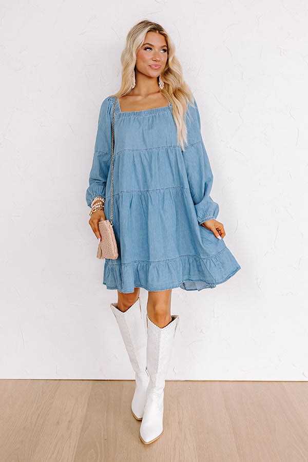 Ultimate Chambray Mini Dress - Effortless Style & Comfort