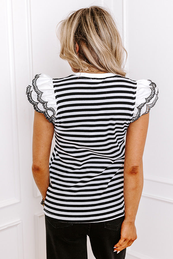 Premium Country Club Charm Stripe Top - Ultimate Style Upgrade