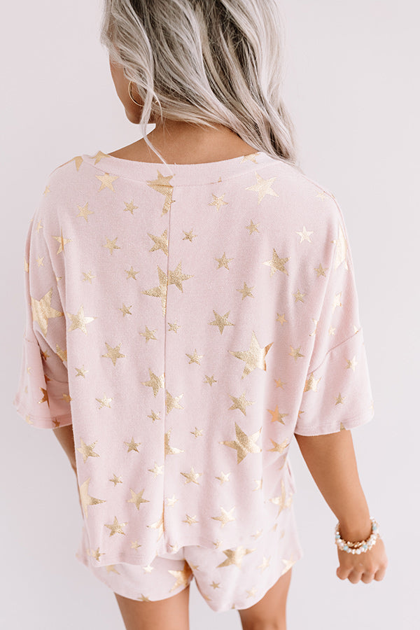 Premium Stardust Pink Shift Tee - Ultimate Comfort & Style