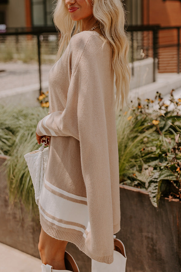 Premium Oversized Sweater in Iced Latte - Ultimate Cozy Chic