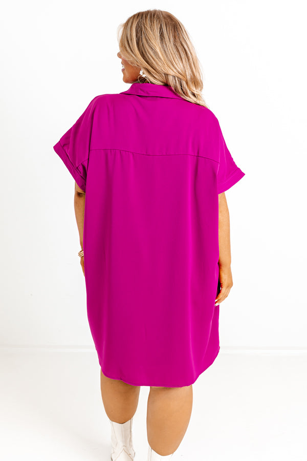 Premium Effortless Radiance Shift Dress - Orchid Curves