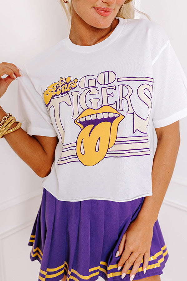 The Stones Ultimate Go Tigers Vintage Crop Tee