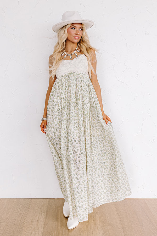 Ultimate Boho Chic Vino On The Veranda Maxi Dress