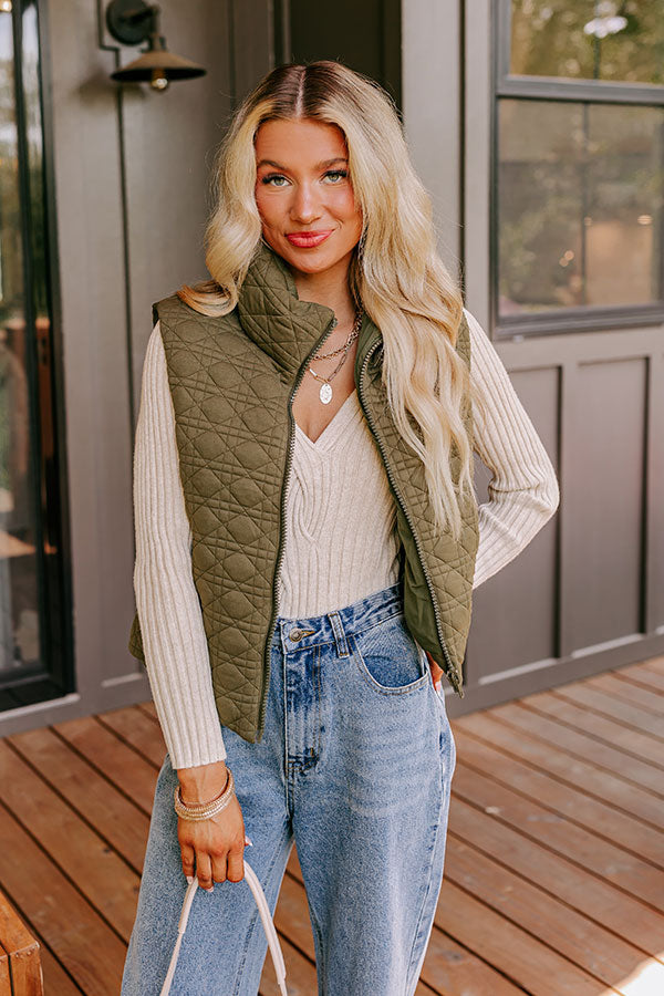 Ultimate Evergreen Bliss Quilted Vest