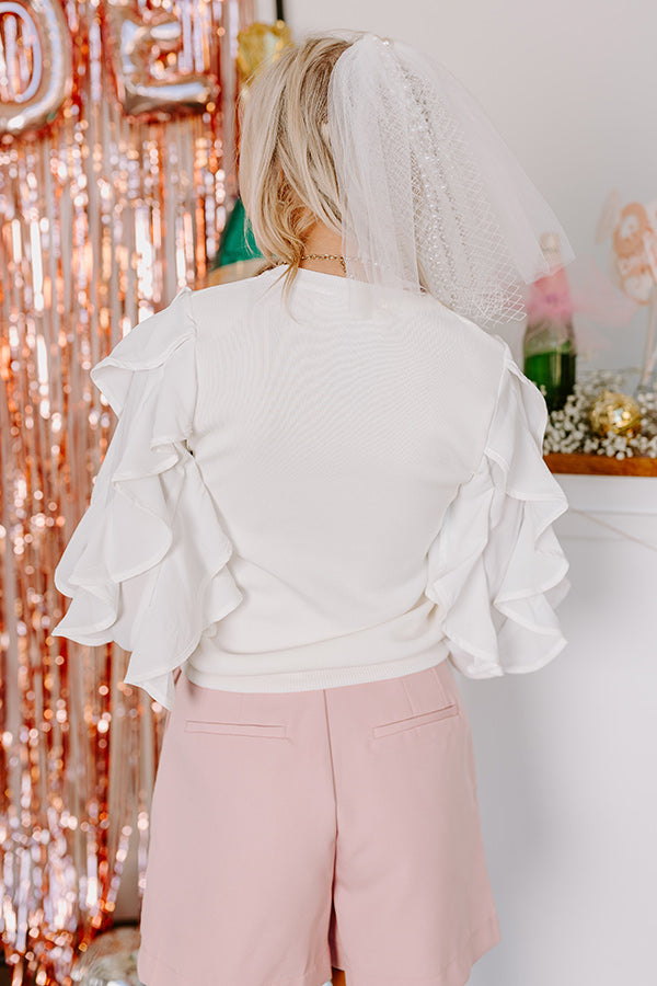 Ultimate Posh Ruffle Top - Trendy & Elegant