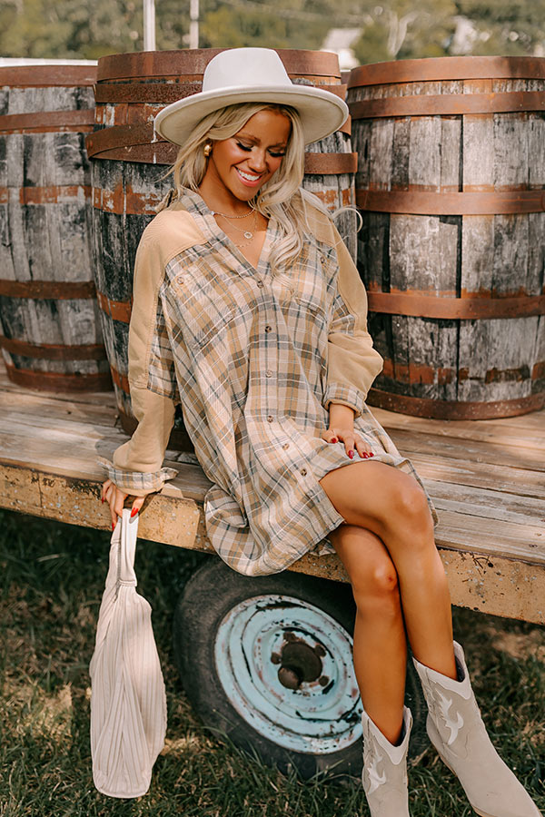 Premium Vail Views Plaid Tunic Dress - Fall Fashion Essential