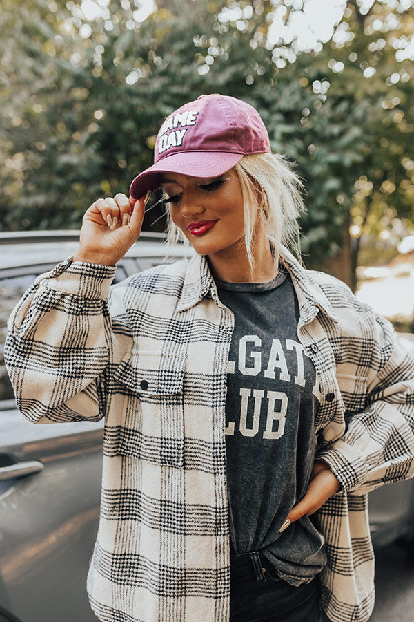 Premium Game Day Maroon Baseball Cap