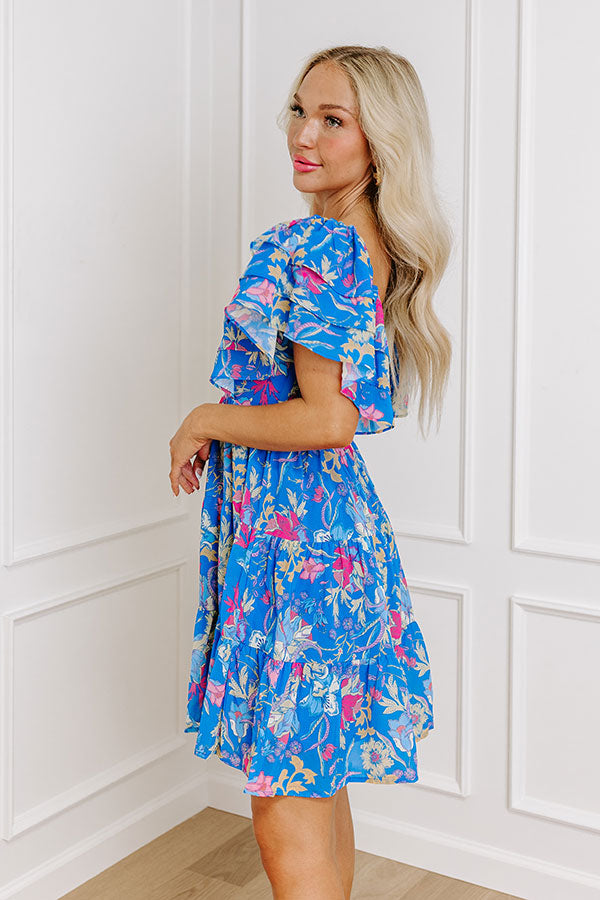 Premium Floral Mini Dress - Ultimate Chic Style