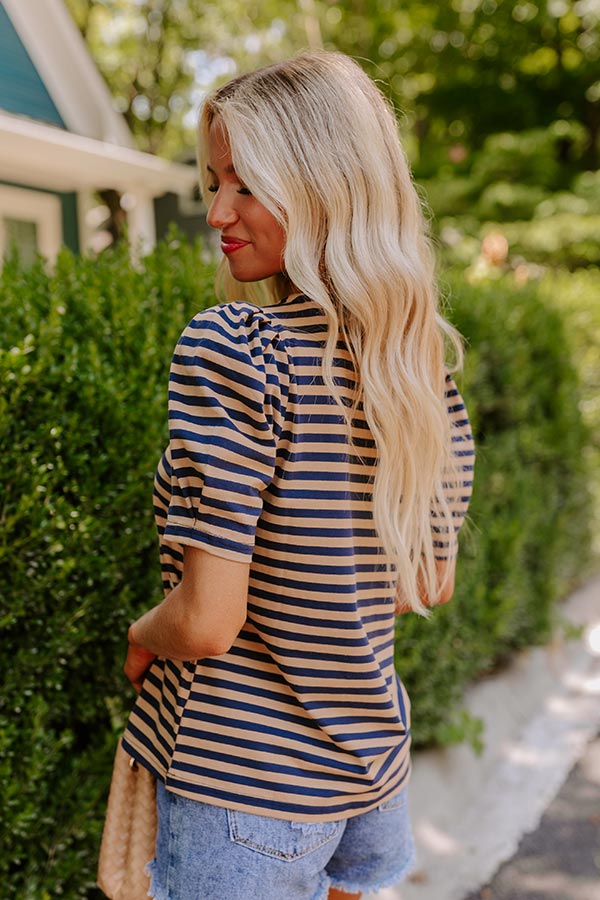 Premium French-Inspired Striped Top