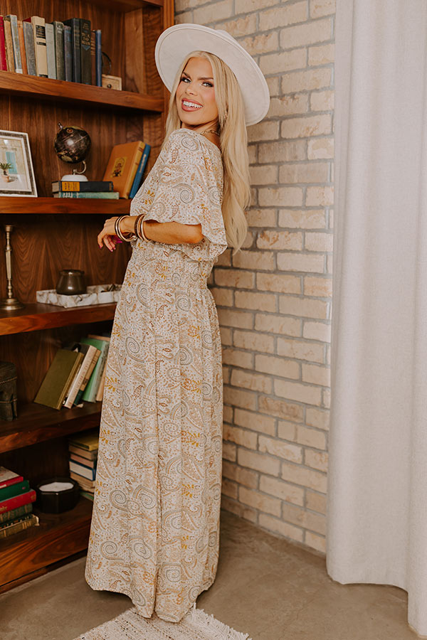 Ultimate Boho Charm Paisley Maxi Dress for Curves