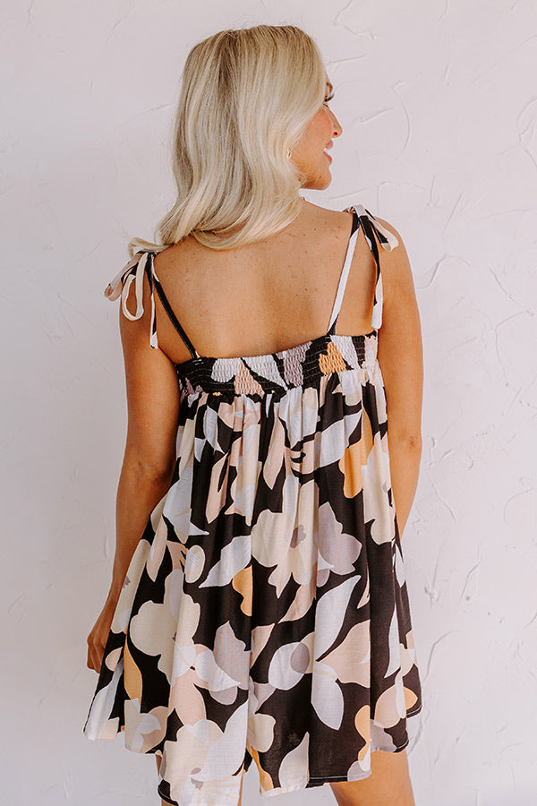 Ultimate Bloom With A View Romper - Premium Black Floral Design