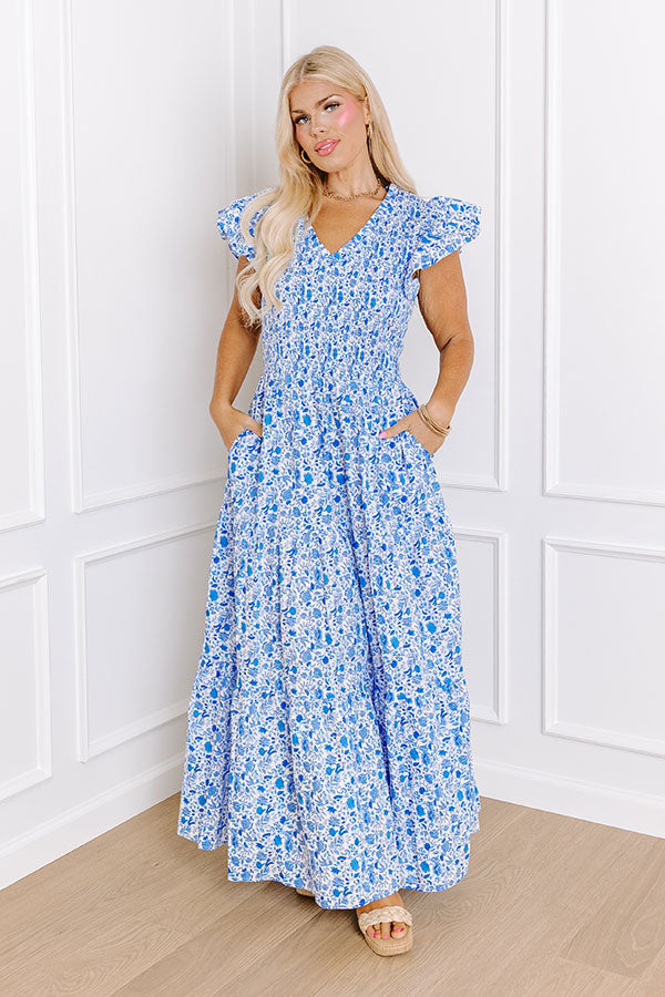 Ultimate Southern Elegance Smocked Midi Dress