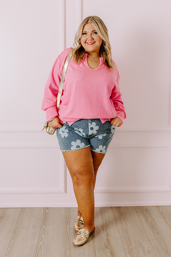 Premium Pink Curves Shift Top: Ultimate Casual Style