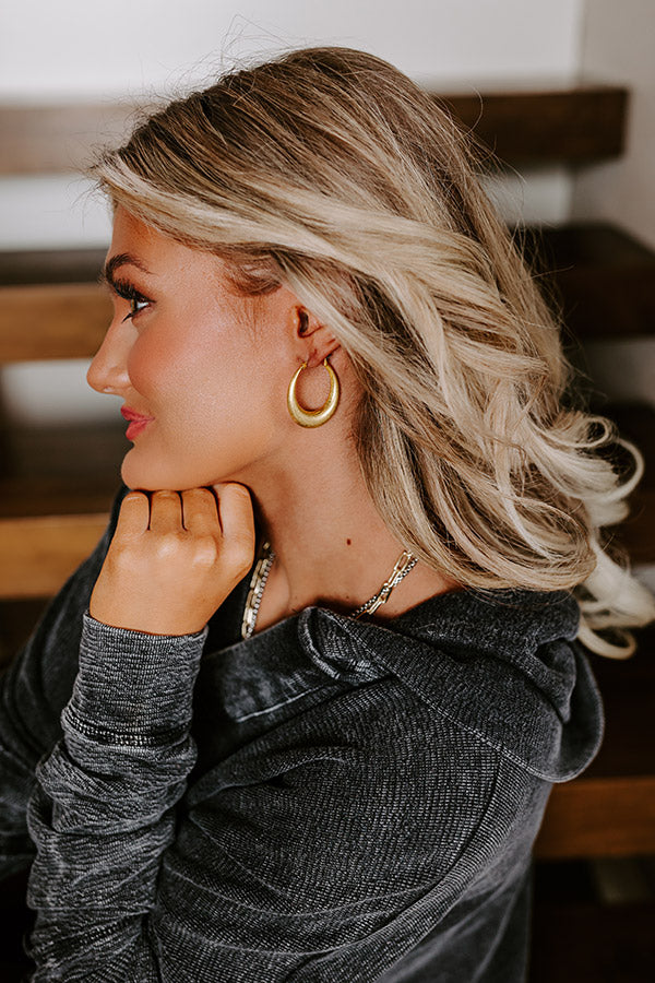 Ultimate Chic Retreat Hoop Earrings