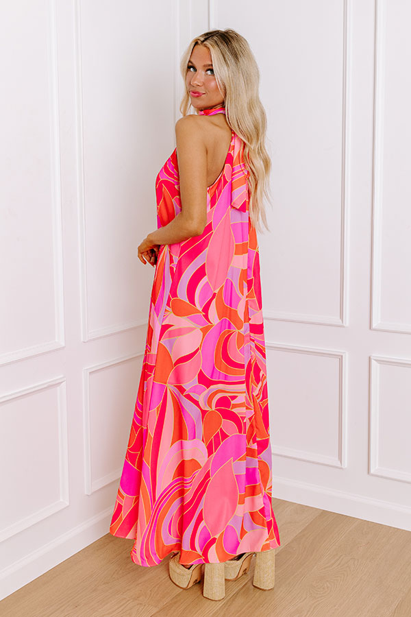 Premium Loving Moment Maxi Dress - Vibrant Pink Elegance