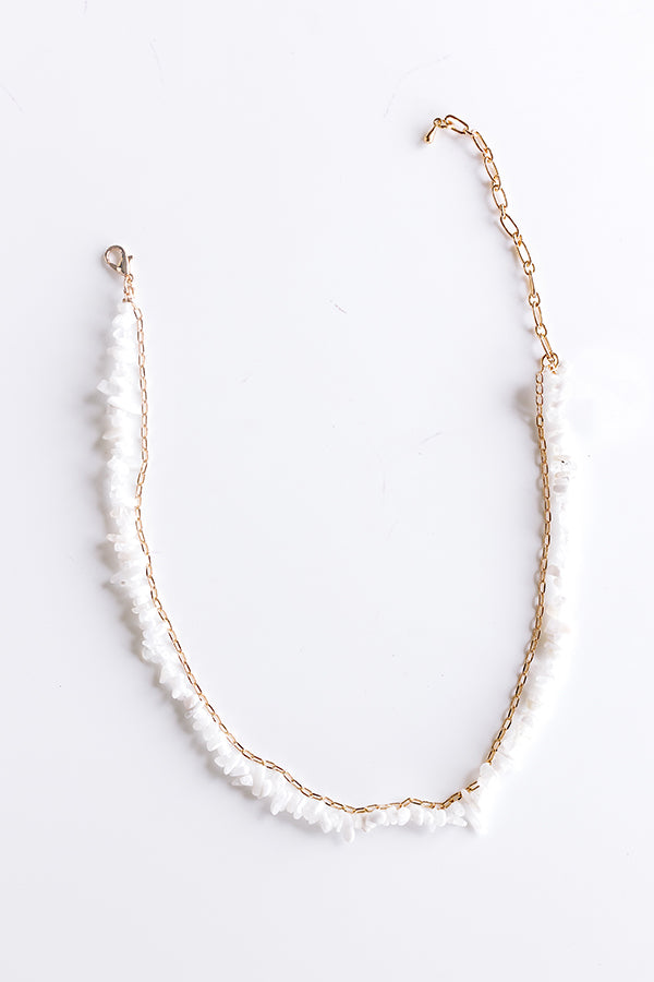 Ultimate Seaside Bliss Premium Layered Necklace in White