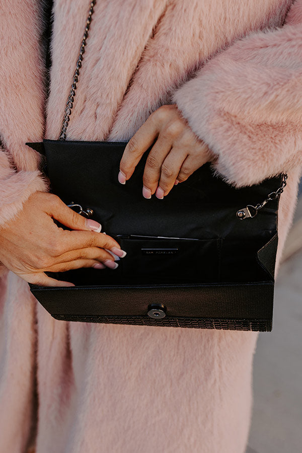 Ultimate Glam Rhinestone Clutch - Black