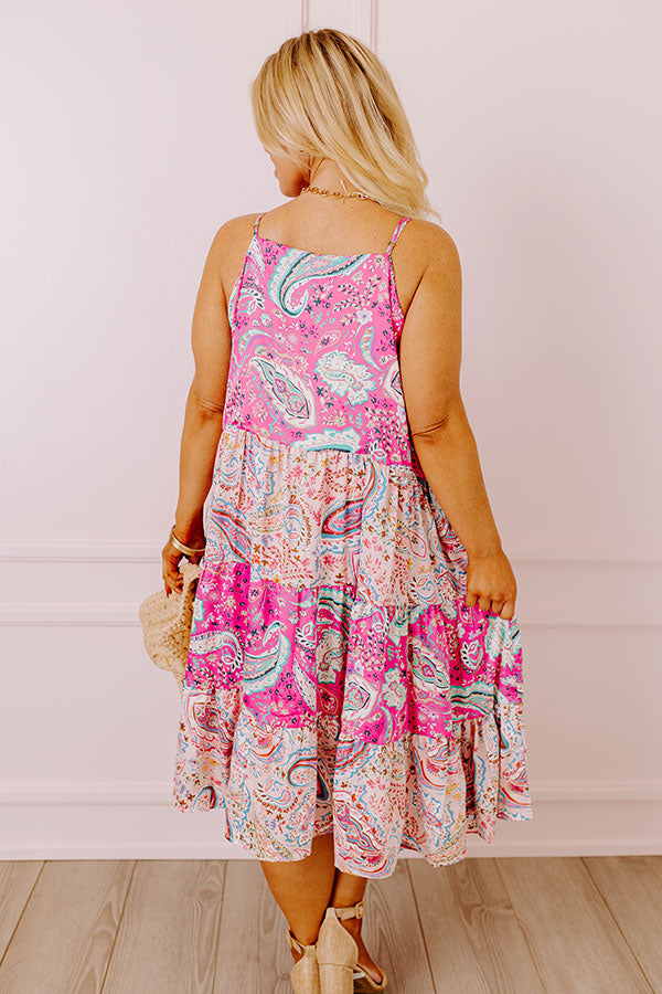 Ultimate Sassy Paisley Midi Dress