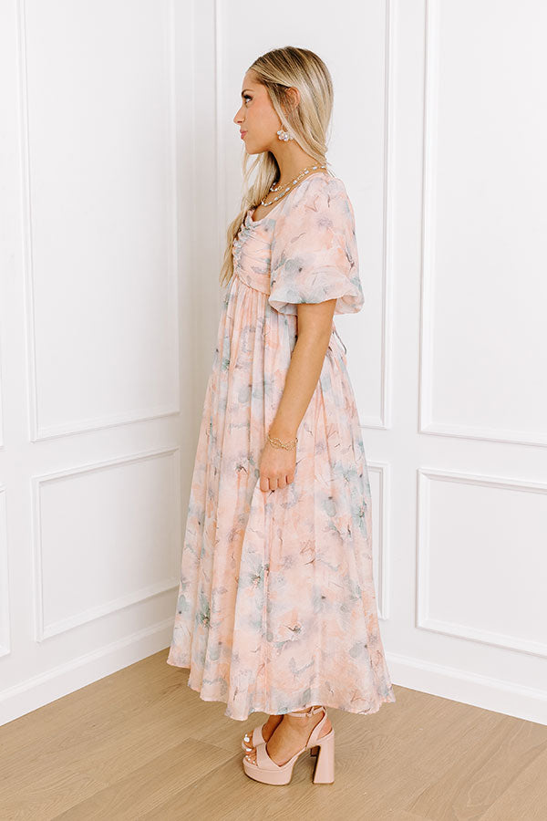 Ultimate Sweet Magnolia Floral Midi Dress