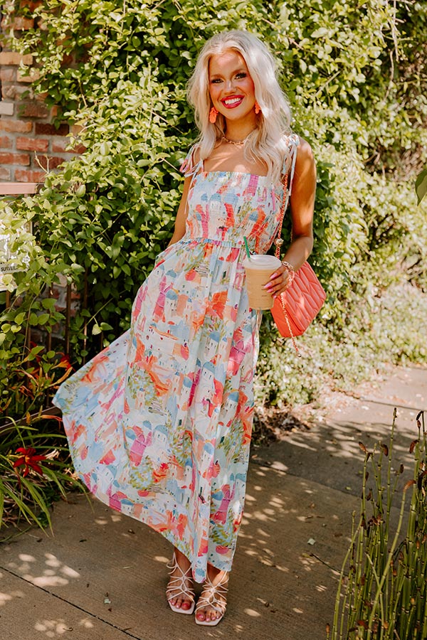 Premium Shine The Light Smocked Midi Dress