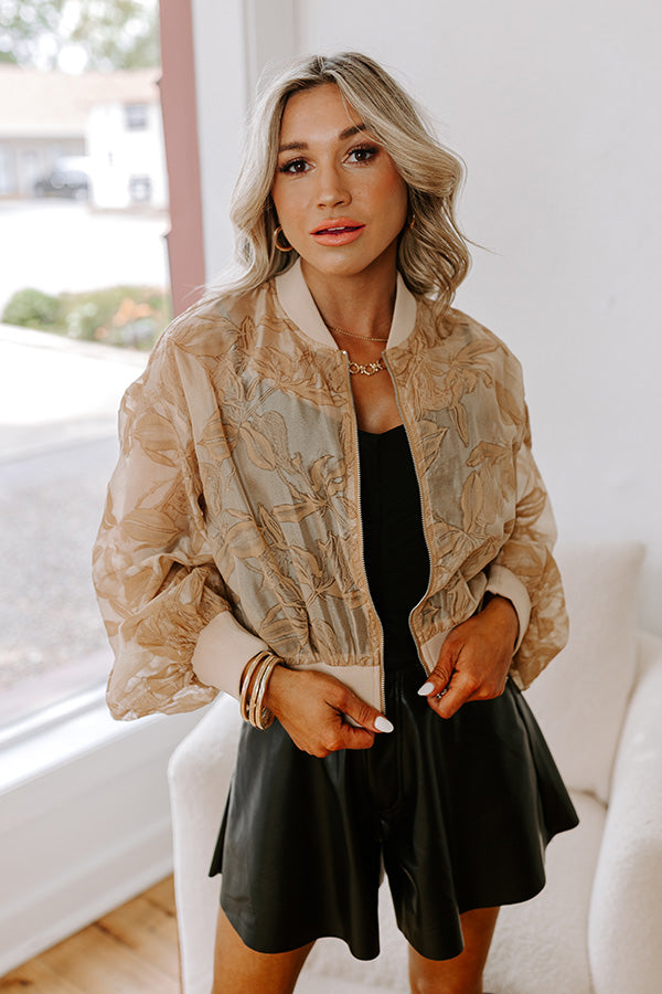 Ultimate Statement Velvet Burnout Bomber Jacket - Luxe Floral Design