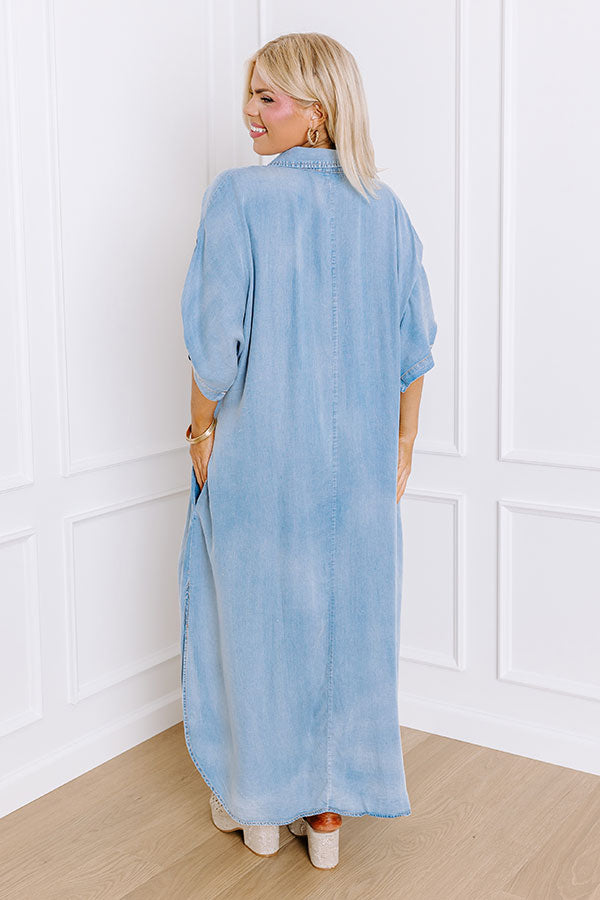 Premium NYC Chambray Maxi Dress - Ultimate Summer Style