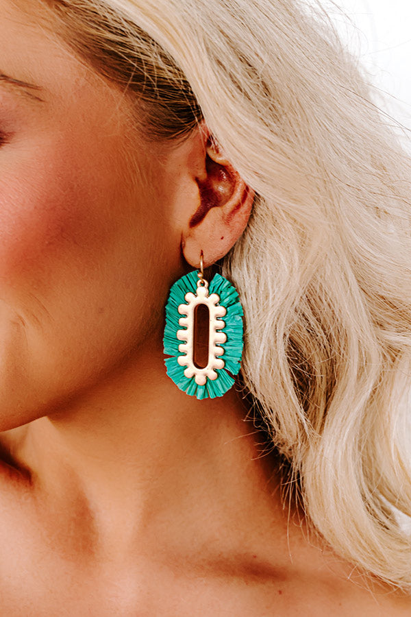 Ultimate Fun Memories Hoop Earrings in Vibrant Kelly Green