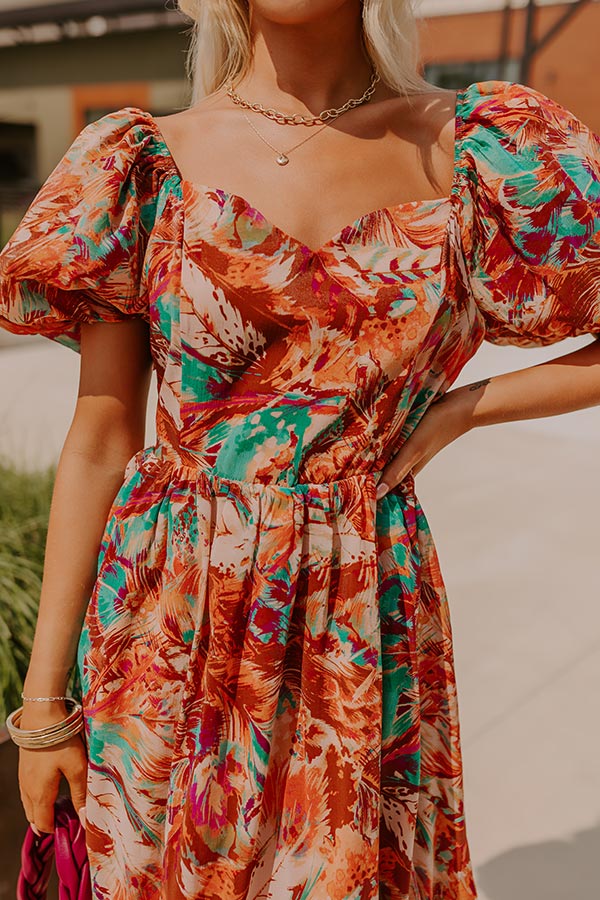 Ultimate Posh Floral Midi Dress