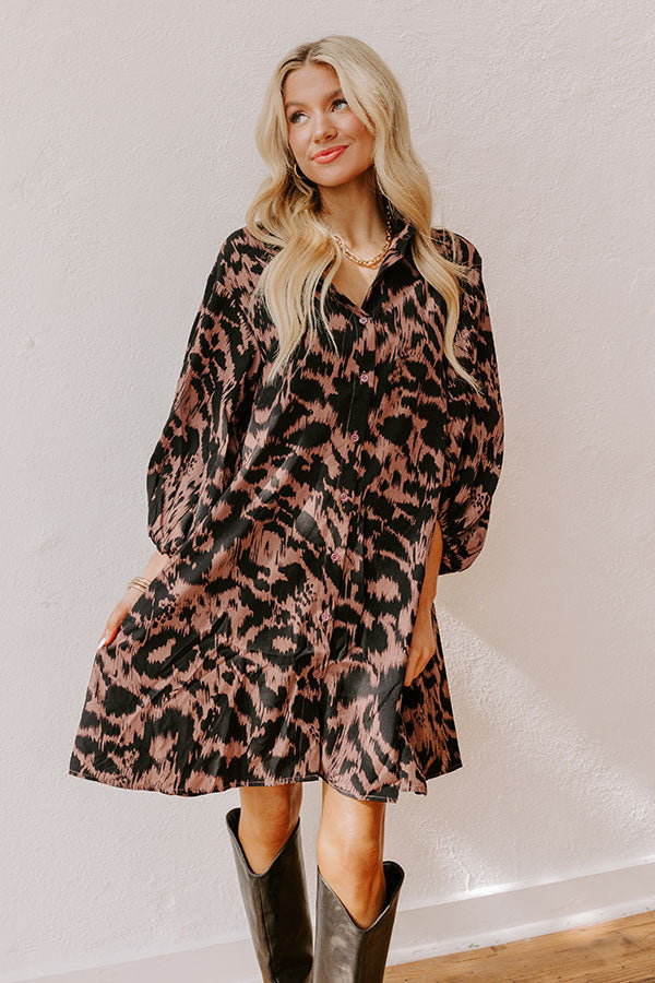 Ultimate Chic Leopard Print Mini Dress