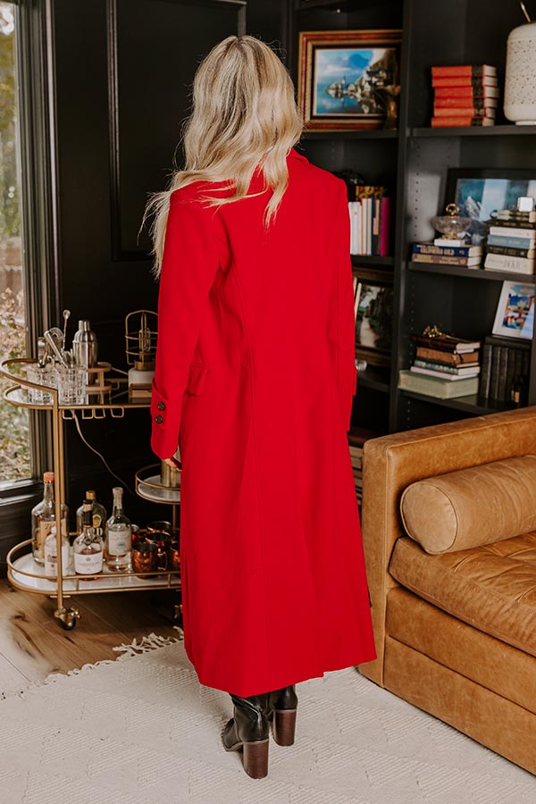 Premium City Nights Coat - Ultimate Red Edition