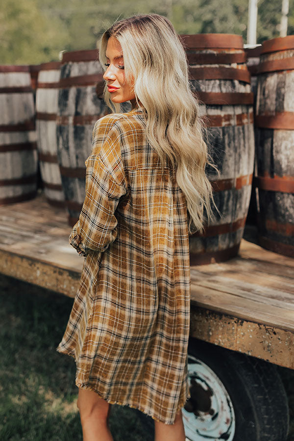 Ultimate Hayride Bliss Plaid Mini Dress