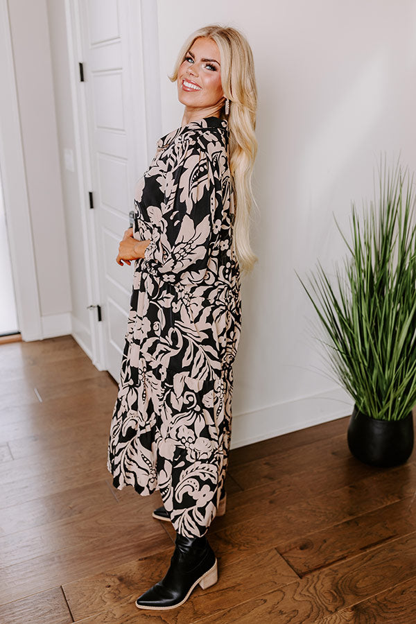 Ultimate Floral Midi Dress - One Way Ticket to Style