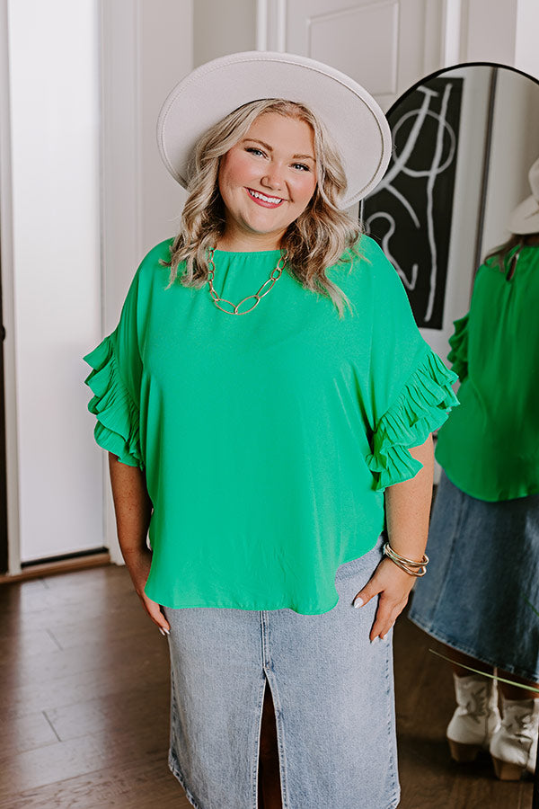 Ultimate Jade Curves Margarita Shift Top