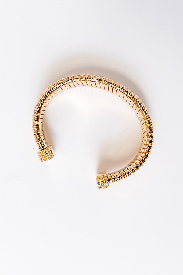 Ultimate Chic Gold Cuff Bracelet