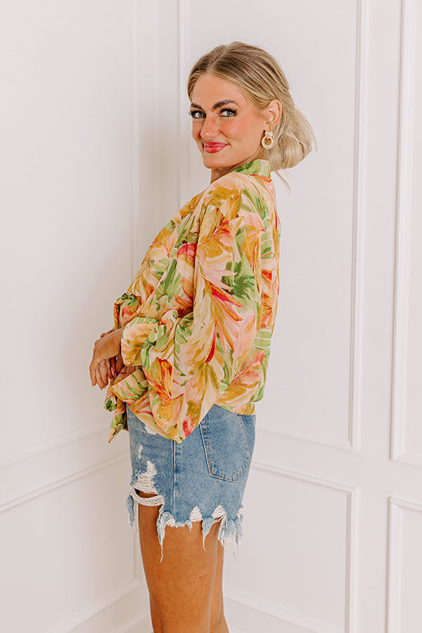 Premium Tropical Bungalow Chiffon Overlay - Ultimate Summer Style Upgrade